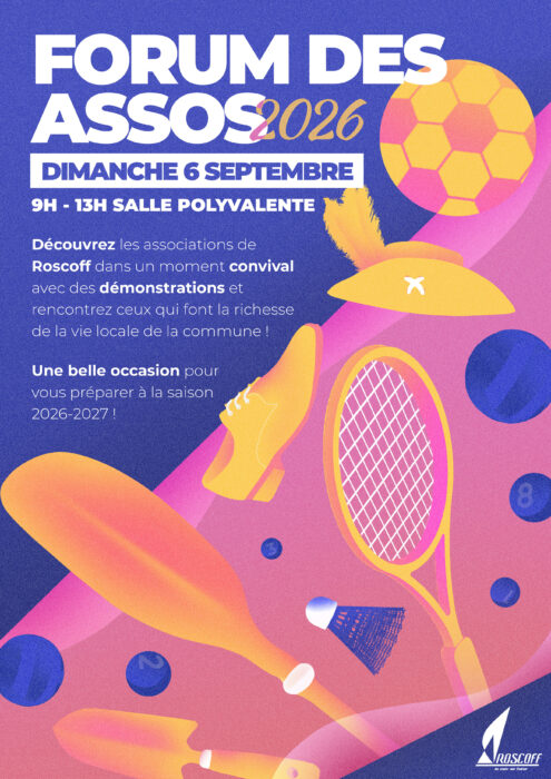 Affiche du Forum des Associations de Roscoff 2026